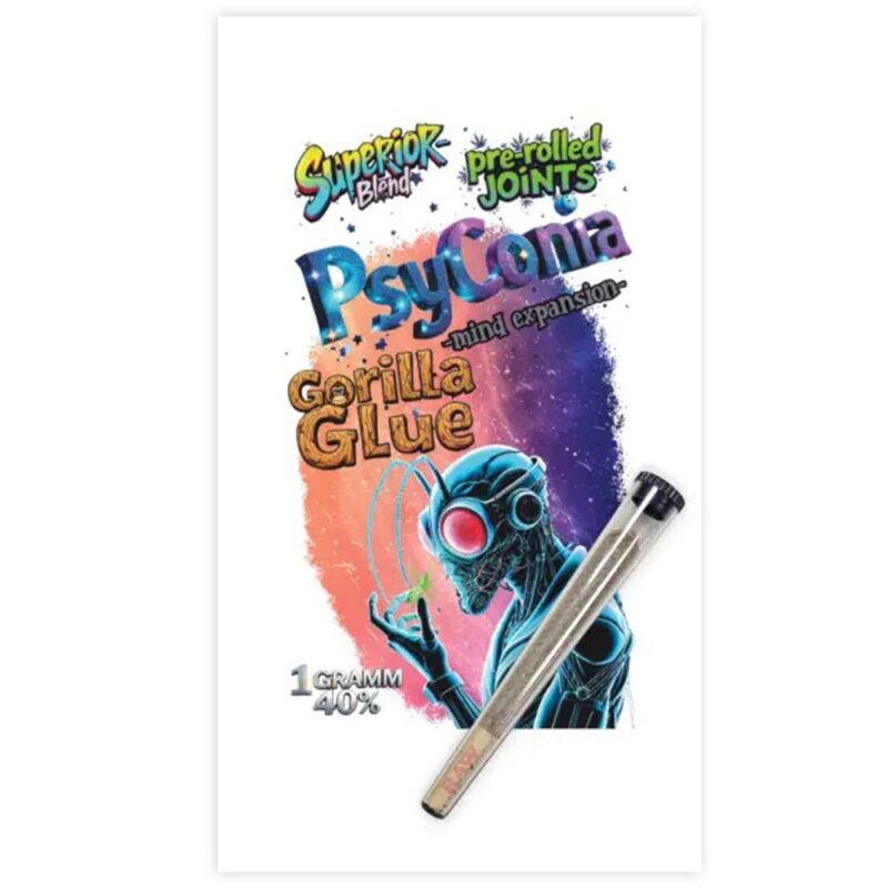 PsyConia Pre-Rolls 1g | 40% H3 Superior Blend - Gorilla Glue