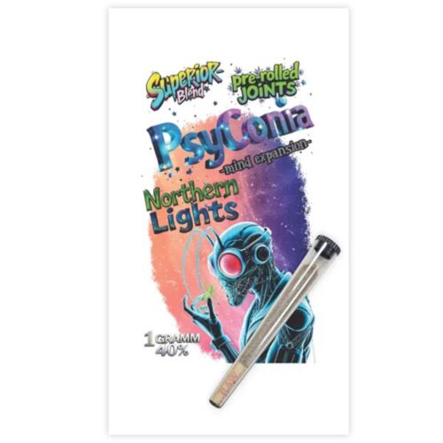 PsyConia Pre-Rolls 1g | 40% H3 Superior Blend - Northern Lights