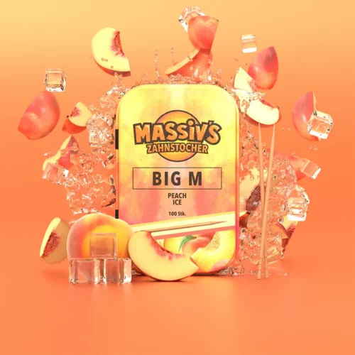 Massiv's Zahnstocher Big M (Peach Ice) 100Stk.
