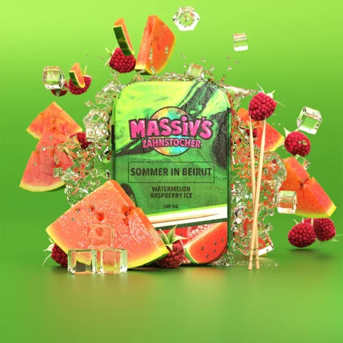 Massiv's Zahnstocher Sommer in Beirut (Watermelon Raspberry Ice) 100Stk.