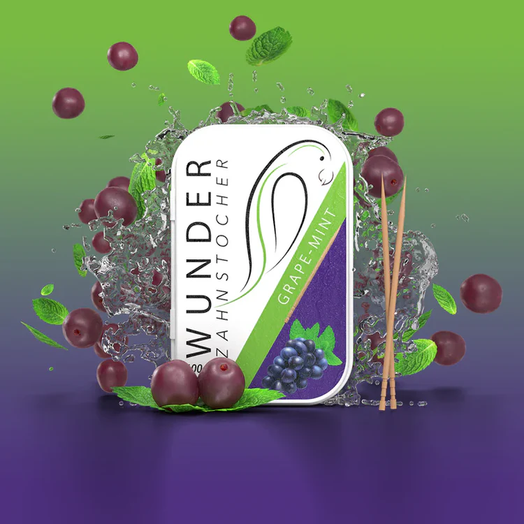 Wunder Zahnstocher Traube Minze 100Stk.
