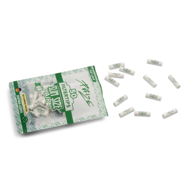 PURIZE Slim Size Air 7 mm – 50 Stück im PE-Beutel, Weiß (VE 10 × 50)