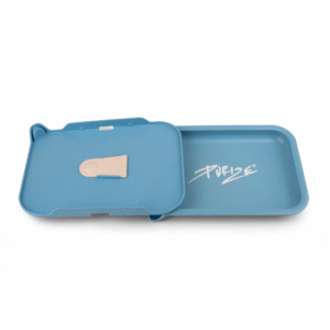 PURIZE Hanftray mit Deckel (VE 6 Stück), Blau