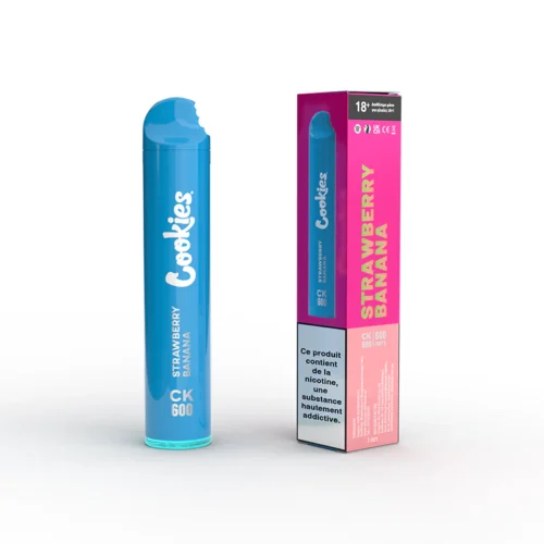 Cookies Puff Vape, 600 Züge Nicotine – Strawberry Banana
