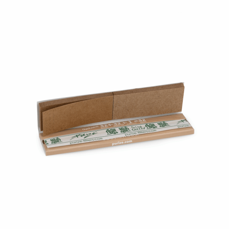 PURIZE Doobiewood Papes & Tips King Size Slim – 32 Papers und Papier-Tips (VE 26 Stück)