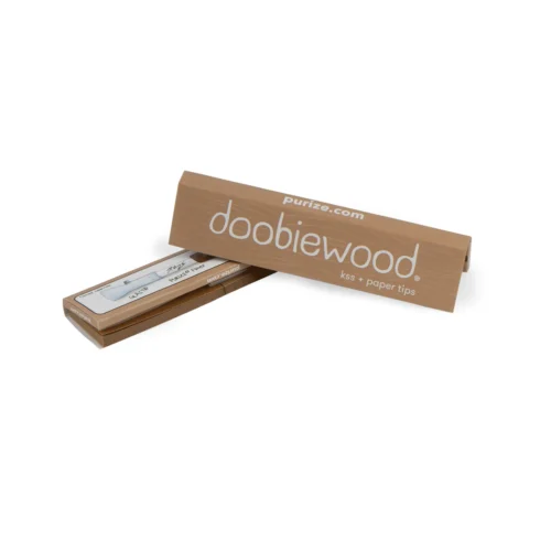 PURIZE Doobiewood Papes & Tips King Size Slim – 32 Papers und Papier-Tips (VE 26 Stück)