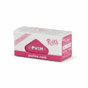 PURIZE Pink Rolls Unbleached – 4 Meter pro Rolle, Pink (VE 24 × 4 m)