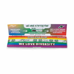 PURIZE King Size Slim Kiosk Box – 50 Booklets mit je 42 Papers, Rainbow