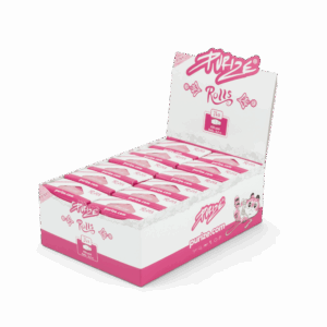 PURIZE Pink Rolls Unbleached – 4 Meter pro Rolle, Pink (VE 24 × 4 m)