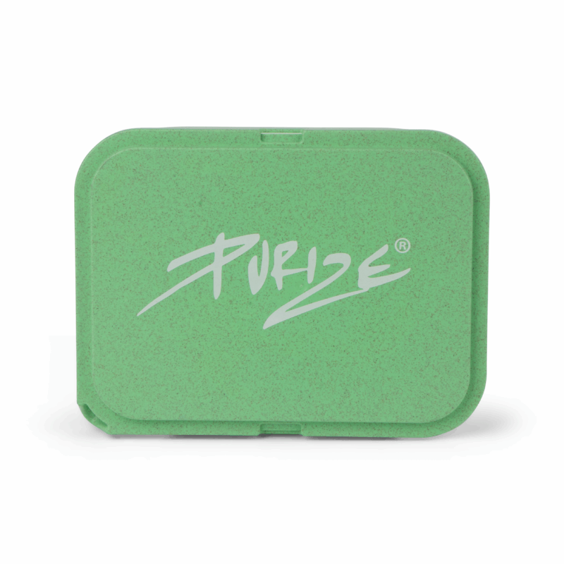 PURIZE Hanftray mit Deckel (VE 6 Stück), Grün