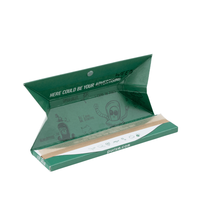 PURIZE Papes & Tray King Size Slim – 40 Booklets mit je 32 Papers (VE 40 × 32 Stück)