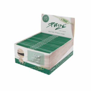 PURIZE Papes & Tray King Size Slim – 40 Booklets mit je 32 Papers (VE 40 × 32 Stück)