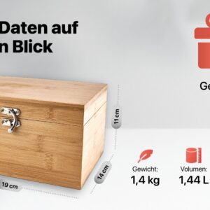 Tyskwood® Stash Box aus Bambus
