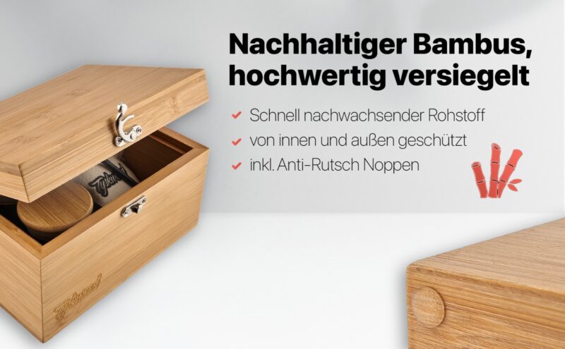 Tyskwood® Stash Box aus Bambus