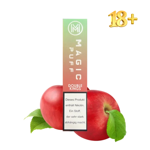 MAGIC PUFF Einweg E-Zigarette – 700 Züge, 20 mg/ml, Double Kings (Doppel Apfel)