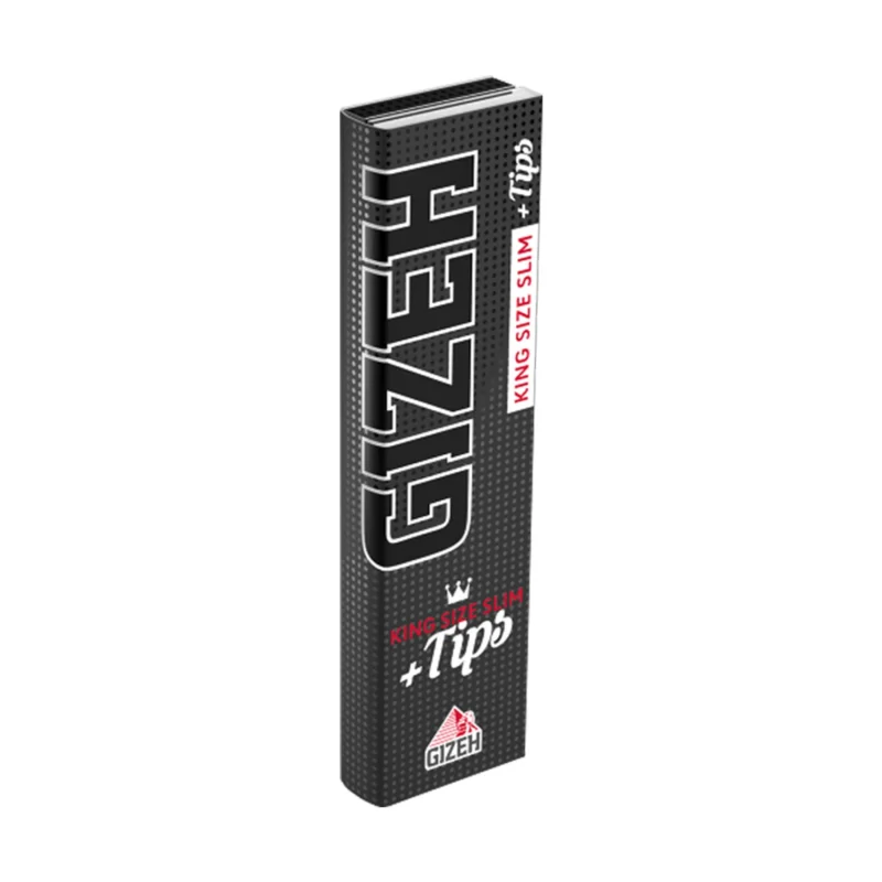 GIZEH King Size Slim Papes + Tips Extra Fine VE – Ultradünne Premium Drehpapiere mit Filtern