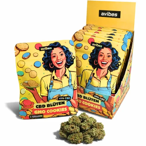 avibes® GMO Cookies CBD Blüten 45% CBD – Intensives Premium Cookie Hybrid Aroma