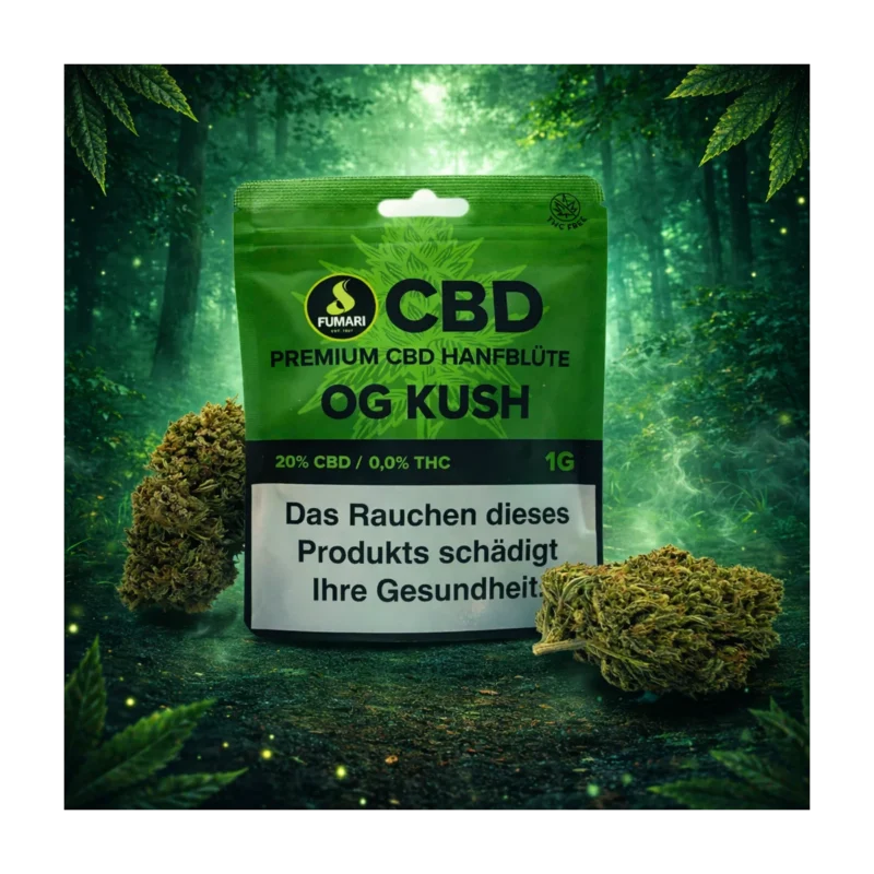 Fumari OG Kush CBD-Blüten 1g – Intensives Premium Kush Terpenprofil | Erdige CBD Blüten