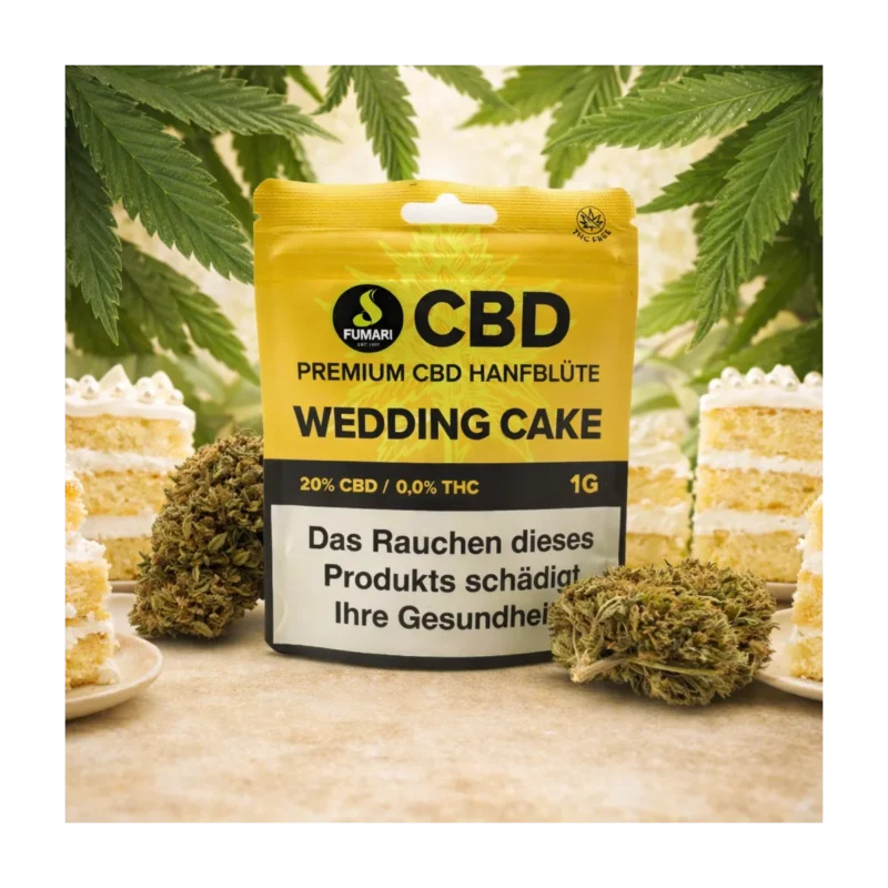 Fumari Wedding Cake CBD-Blüten 1g – Süßes Premium Dessert Terpenprofil | Cremige CBD Blüten
