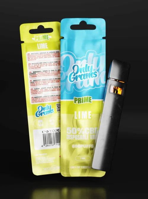 only-grams-cbd-vape-lime-cannectra OnlyGrams® 50% CBD Vape Lime – Frisches Premium CBD Vape mit Limettenaroma