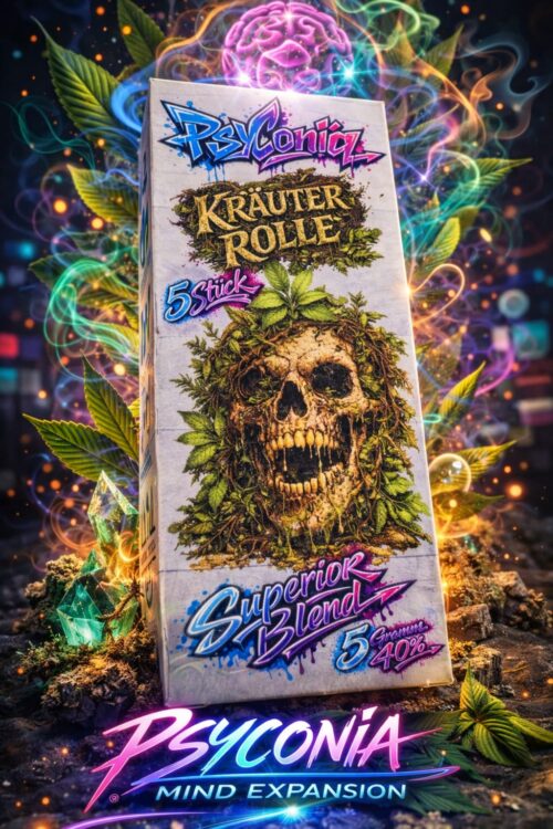 psyconiakraeuterrollecannectra Psyconia Pre-Roll Kräuter Rolle – Natürlich mildes Premium Aroma