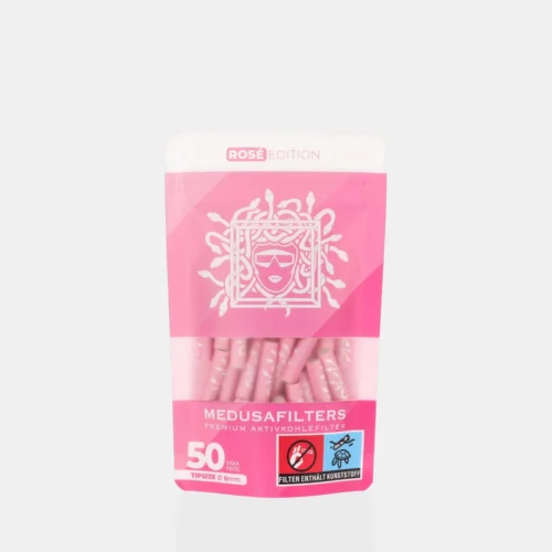 Medusa ROSÉ Aktivkohlefilter 6 mm (50 Stück)