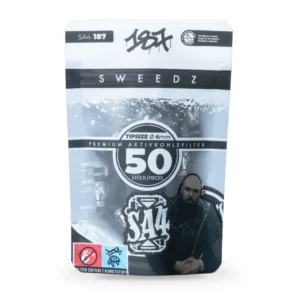 Medusa SA4 187 Sweedz Aktivkohlefilter 6 mm (50 Stück)