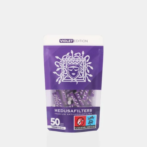 Medusa VIOLET Aktivkohlefilter 6 mm (50 Stück)