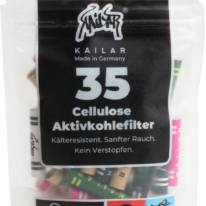 Warenkorb 1 Kailar Soft Cellulose Aktivkohlefilter Mixed 5.9 mm im Beutel 35 Stück (10er VE)