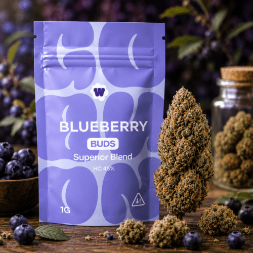 weed-for-friends-hc-blueberry-superior-blend-buds-cannectra Weed For Friends Blueberry Buds 45 % Superior HC Blend 1 g