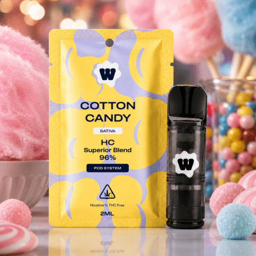 Weed For Friends Cotton Candy Sativa 96 % Superior Blend Pod System 2 ml