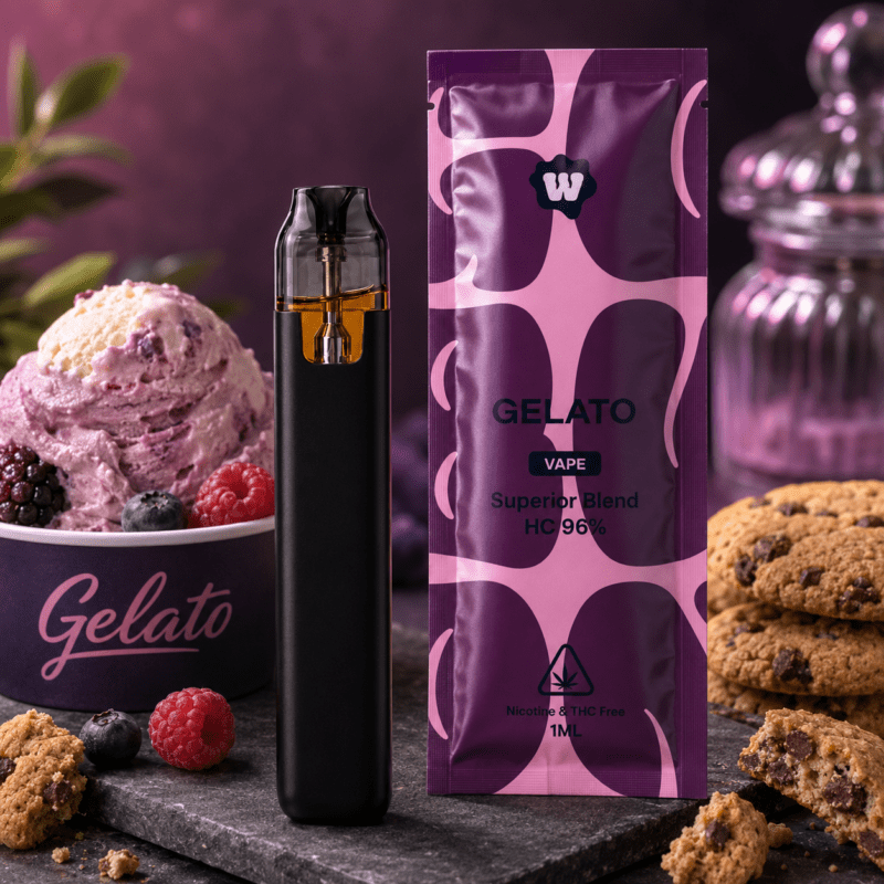 Weed For Friends Gelato 96 % Superior Blend Vape 1 ml