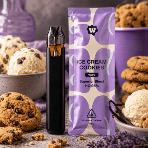 weed-for-friends-hc-ice-cream-cookies-superior-blend-cannectra Weed For Friends Ice Cream Cookies 96 % Superior Blend Vape 1 ml