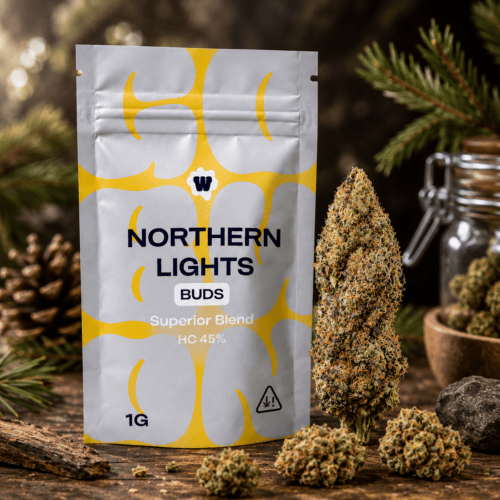 weed-for-friends-hc-northern-lights-superior-blend-buds-cannectra Weed For Friends Northern Lights Buds 45 % Superior HC Blend 1 g