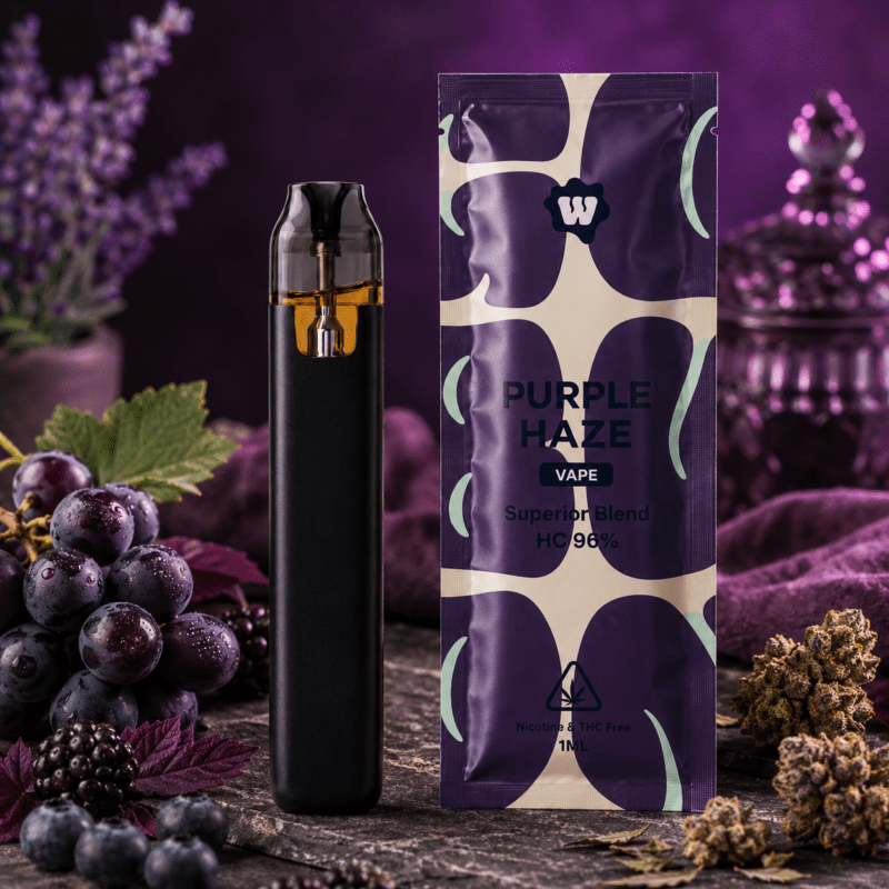 Weed For Friends Purple Haze 96 % Superior Blend Vape 1 ml