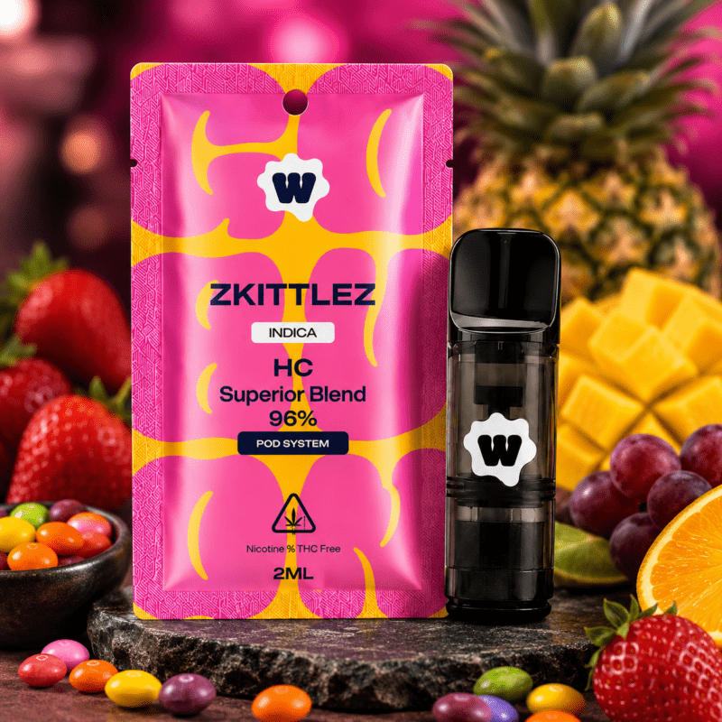 Weed For Friends Zkittlez Indica 96 % Superior Blend Pod System 2 ml